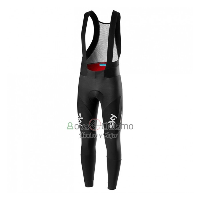 Sky Ropa Ciclismo Culotte Largo 2019 Mangas Largas Azul Negro